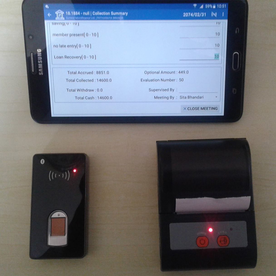 scansione automatica del bluetooth in tempo reale integrata con stampante bluetooth e tablet Android